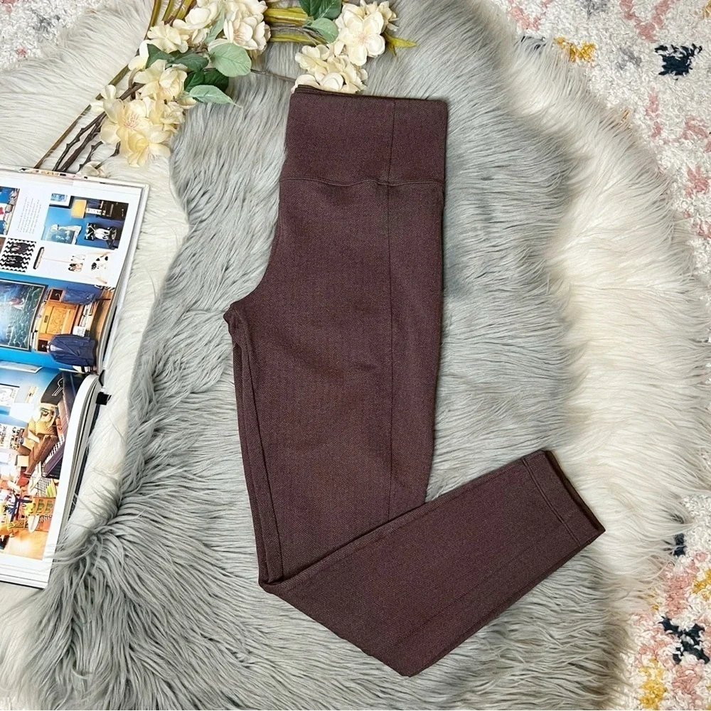 Athleta Delnacey Herringbone Women’s Lifestyle Travel Leggings Sz M